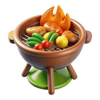 Summer Grill Delicious Food, BBQ Fun png