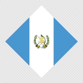 Guatemala rhombus flag. illustration. vector
