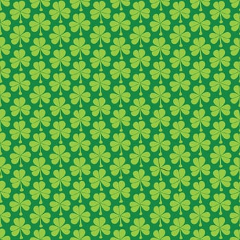 Seamless Green Clo St Patricks Day Shamrock Desigver Patternn vector