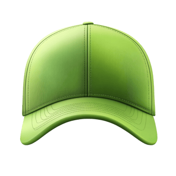 A Light Green Baseball Cap Front View png