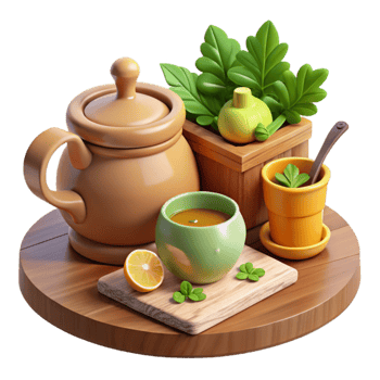 Herbal Tea A Relaxing Moment with Citrus png