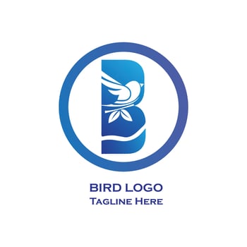 bird logo template icon vector