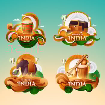 Explore the Vibrant Culture of India vector
