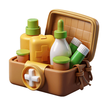 First-Aid Kit Essentials Travel Medical Supplies png