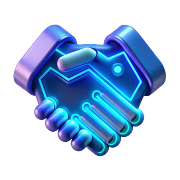 Digital Handshake Future of Collaboration, Connection, and Networking png