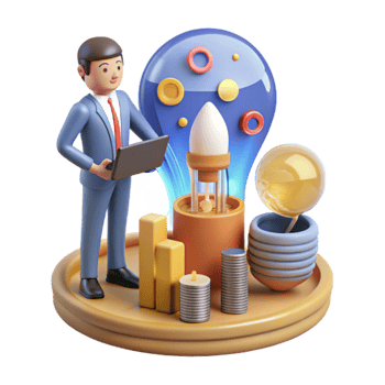 Business Growth Strategy, Innovation, and Financial Success png