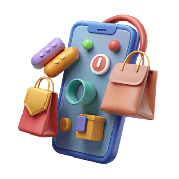 Mobile Shopping Online Retail Therapy png