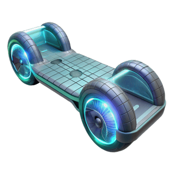 Futuristic Self-Balancing Scooter Design Concept png