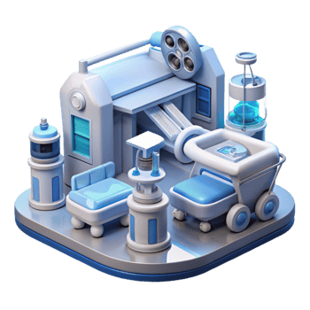 Futuristic Medical Facility Advanced Technology Equipment png
