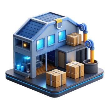 Smart Warehouse Automated Logistics Inventory Management png