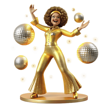 Disco Fever A Golden Celebration of Dance and Music png