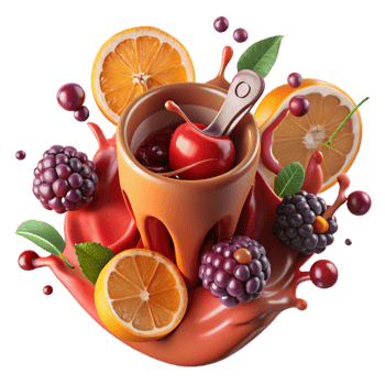 Fruit Fusion A Delicious Blend of Citrus Berries png