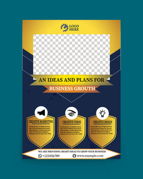 Professional Services for Your Growth. social media flyer. vector