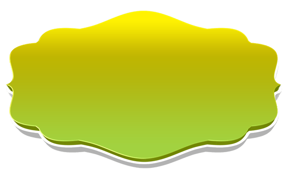 Green Islamic Ornament Title Frame Label Banner png