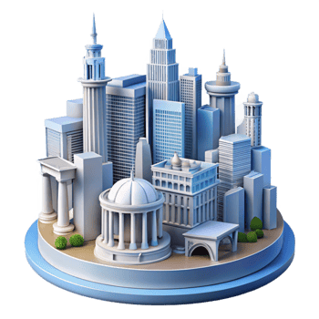 Cityscape Architectural Wonders Urban Design png