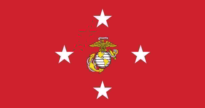 Commandant of the United States Marine Corps Flag Illustration Premium Quality vector