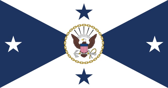 United States Vice Chief of Naval Operations Flag Illustration Premium Quality vector
