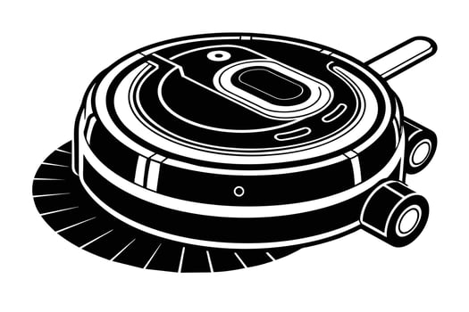 Robot Vacuum Illustration vector