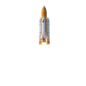 Space rocket launch generates vibrant smoke and flames against a Transparent background, space rocket launch on png