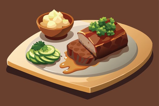 A Dinner Plate Illustration vector