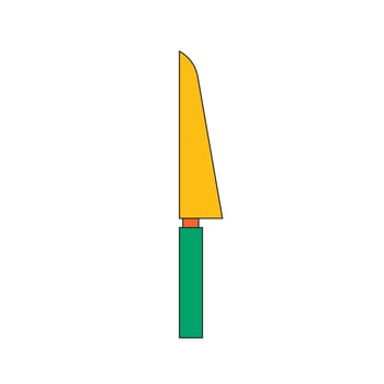 Illustration knife retro unique design vector
