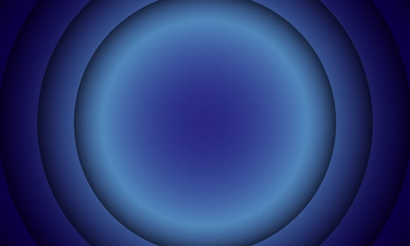 hypnotic background with concentric circles. Blue halftone retro sound wave. dark blue radial. vector