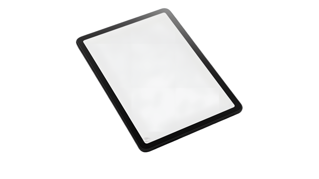 Blank Digital Tablet Device Isolated on Transparent Background for Versatile Applications png