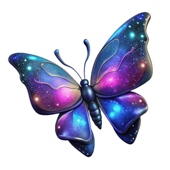 Cosmic Butterfly A Celestial Insect png