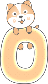 Cute Dog Animal, Letter O png