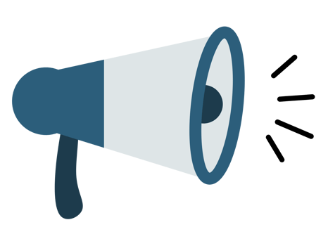 Megaphone flat illustration transparent background png