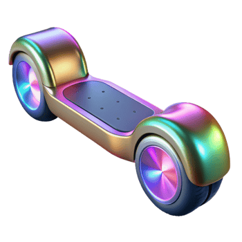 extraordinary classic Futuristic Self Balancing Scooter with Illuminated Wheels detailed png