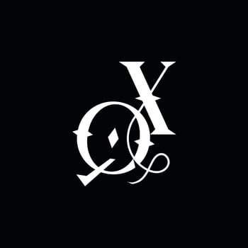 Initial letter QXlogo design vector