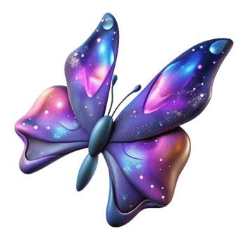 magnificent traditional Cosmic Butterfly A Digital Render of a Galaxy Themed Insect professional png