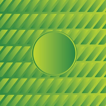 Funky retro green abstract strips pattern with circle Background vector