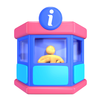 Tourist Information Center 3D Illustration Icon S1 png