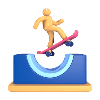 Skate Park 3D Illustration Icon S1 png