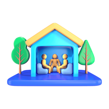 Community Center 3D Illustration Icon S1 png