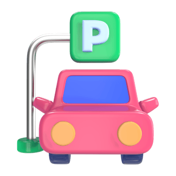 Parking Lot 3D Illustration Icon S1 png