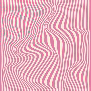 Distorted lines square background. Groovy color lines abstract background. Trendy psychedelic retro style backdrop. Twisted distorted texture. Y2k aesthetic design vector
