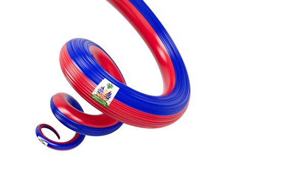 3d Flag of Haiti 3d Spiral Glossy Ribbon Flag Of Haiti, 3d Illustration png