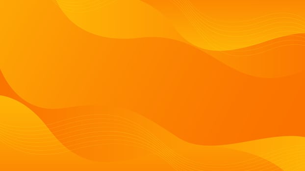 Abstract orange gradient fluid wave background. Modern wallpaper vector