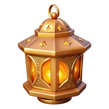 Illuminated Golden Lantern Festive Ornamental Design png