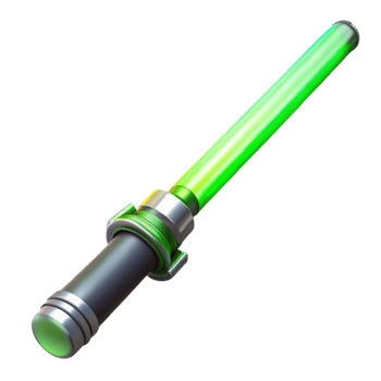 Futuristic Energy Weapon Green Light Saber Design png