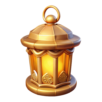 Glowing Golden Lantern Ornate Design, Festive Illumination png