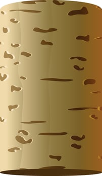 Detailed illustration of cork tree bark texture vector