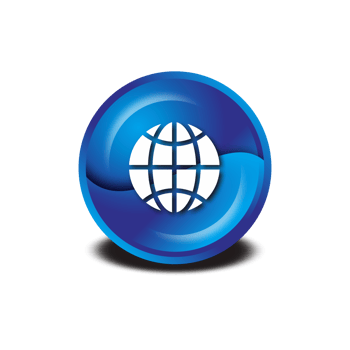global searching icon circular button cyan blue png