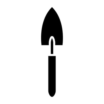 Garden shovel icon. Simple illustration of garden shovel icon for web vector