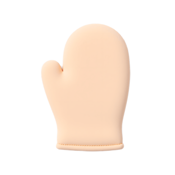 Peach Silicone Oven Mitt Heat Resistant Kitchen Glove png