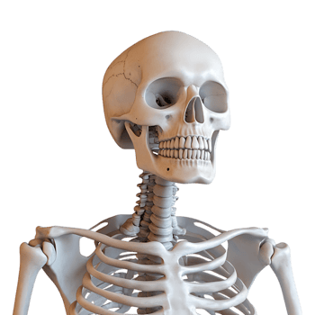 Skeleton is standing with its arms crossed png