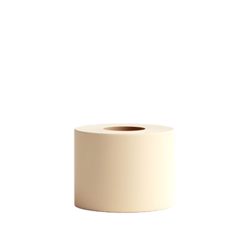 Cream Colored Cylinder Product Display Stand png